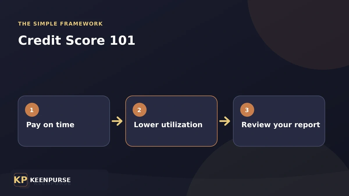 Credit Score 101: three-step framework