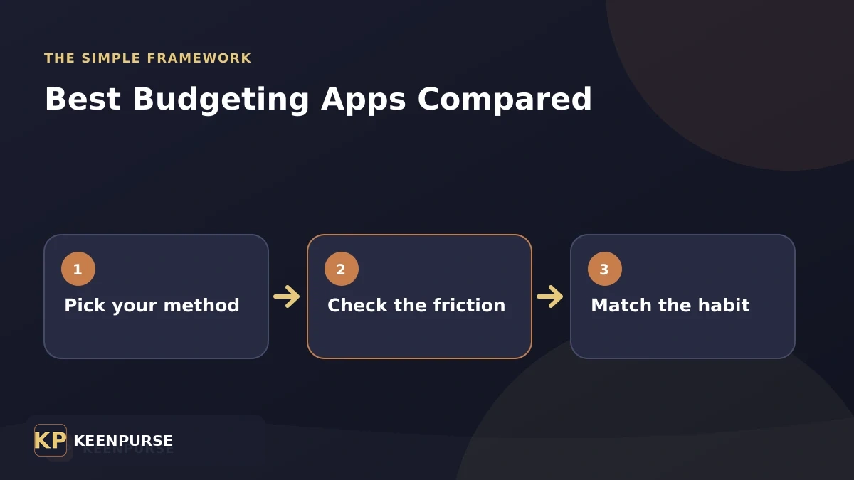 Best Budgeting Apps Compared: three-step framework