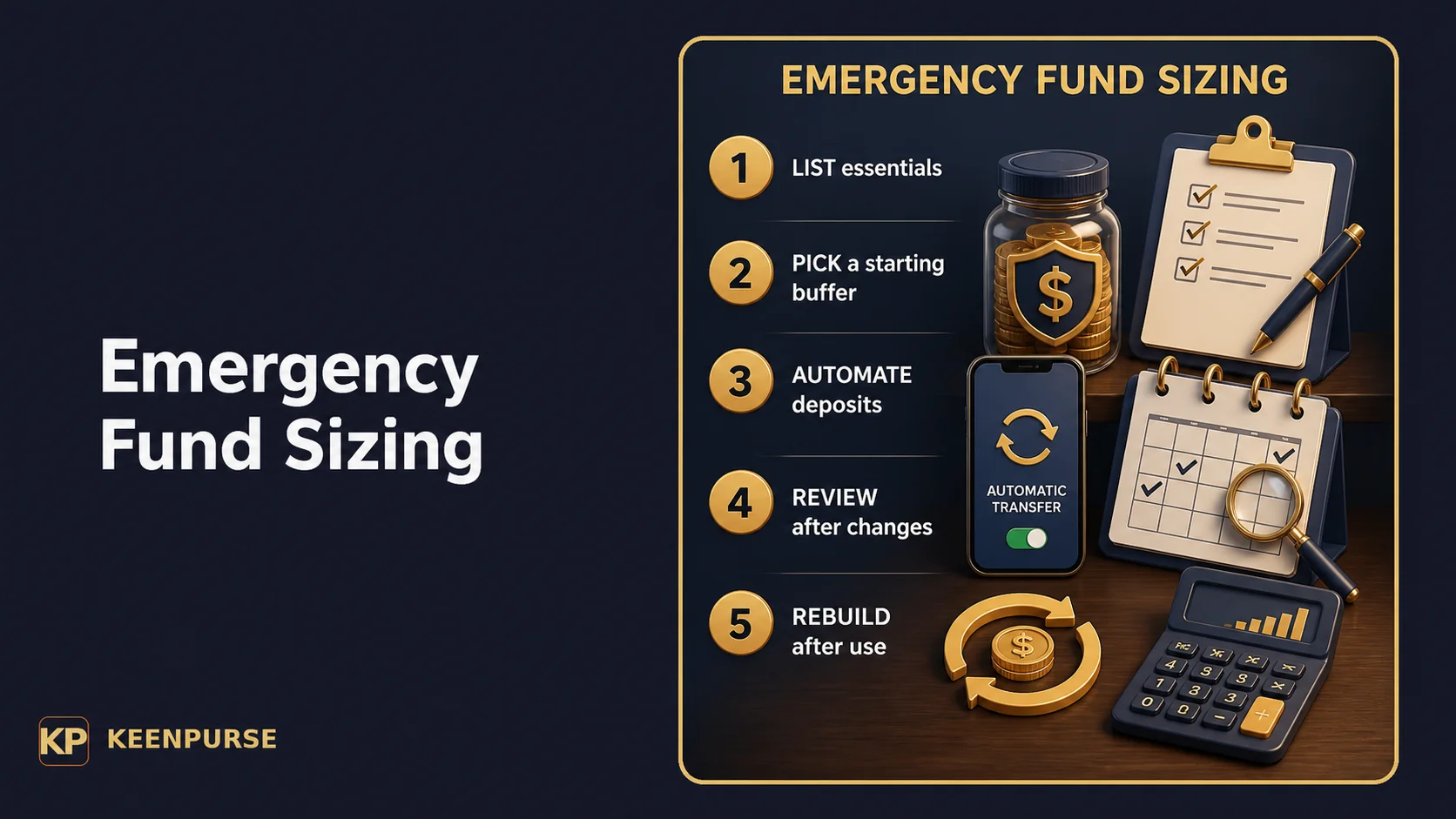 how much should i have in an emergency fund : review checklist