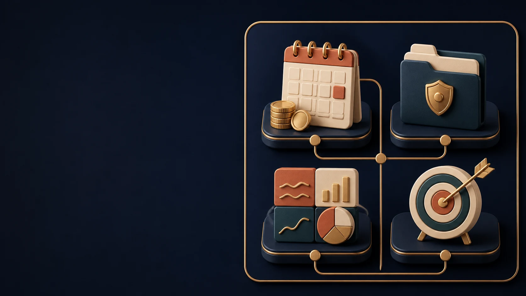 Branded 3D retirement framework separating contribution, account, investment and target decisions