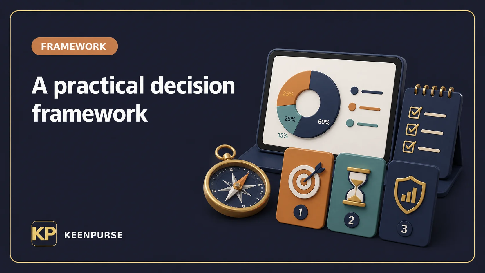 KeenPurse editorial illustration: A practical decision framework