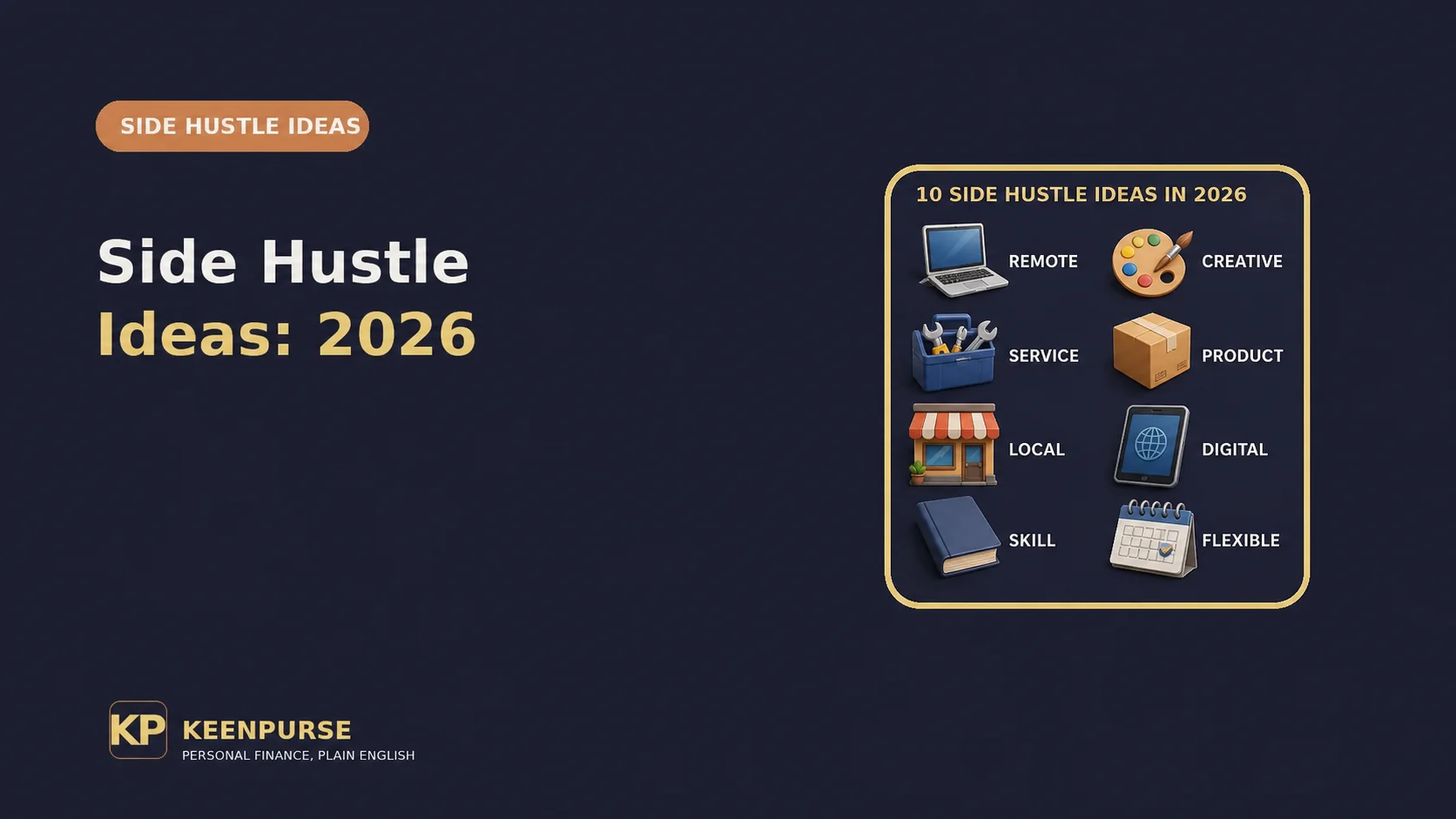 Side hustle ideas: 10 options compared by cost, effort, and timing