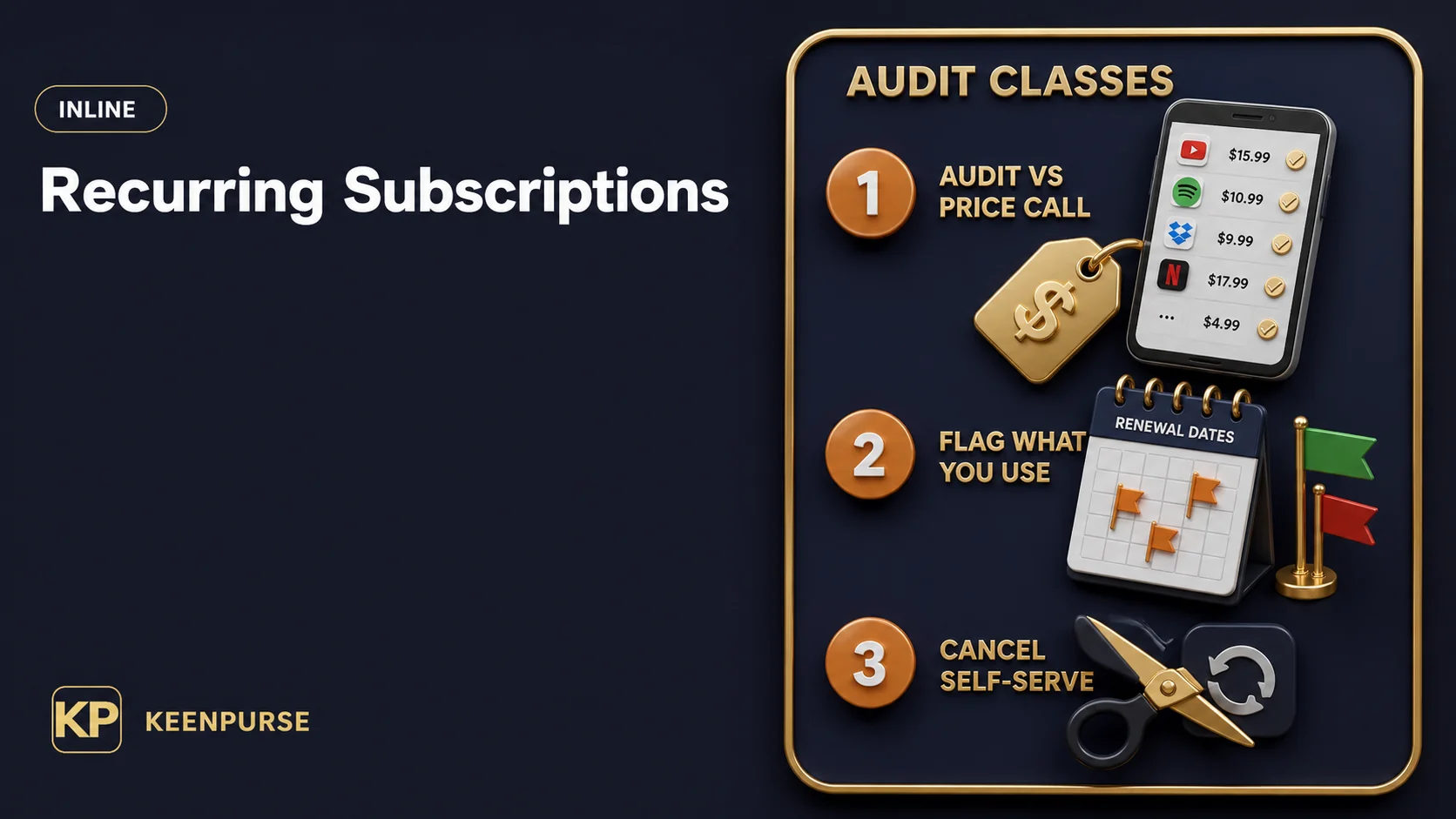 How to cut subscriptions: monthly audit checklist